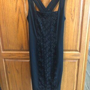 Black Lace front dress by Carole Little